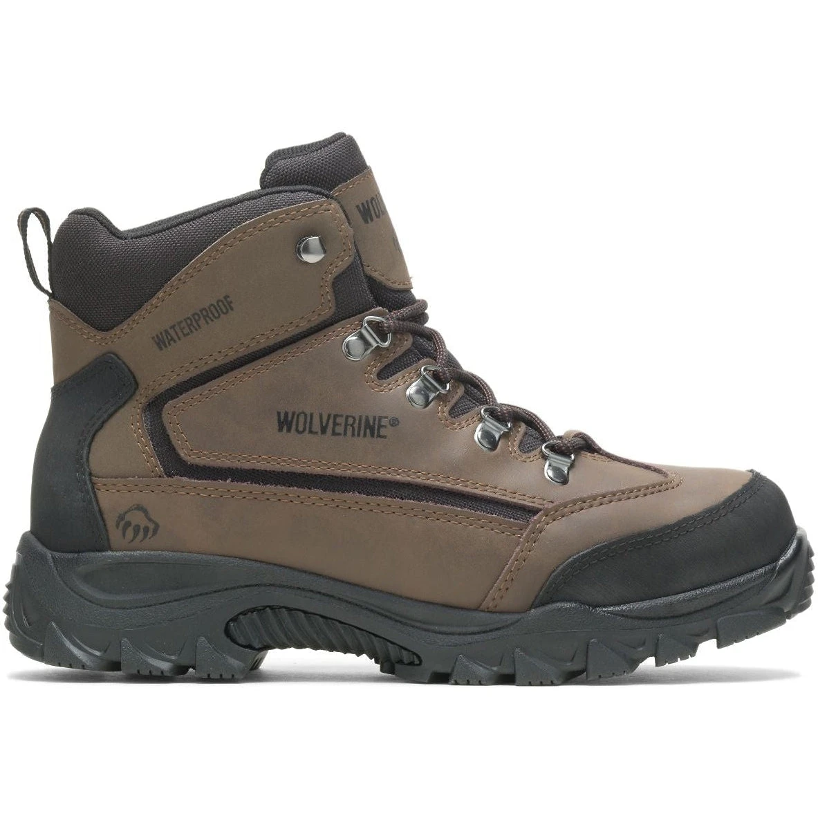 Wolverine Men's Spencer Waterproof Hiking Boot - Brown/Black - W05103 2 Wolverine Men's Spencer Waterproof Hiking Boot - Brown/Black - W05103 - Image 2