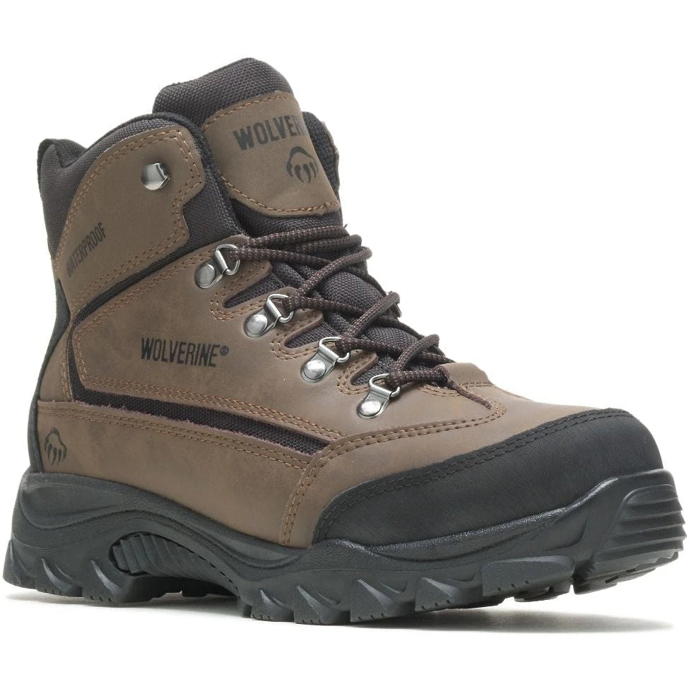 Wolverine Men's Spencer Waterproof Hiking Boot - Brown/Black - W05103 1 Wolverine Men's Spencer Waterproof Hiking Boot - Brown/Black - W05103