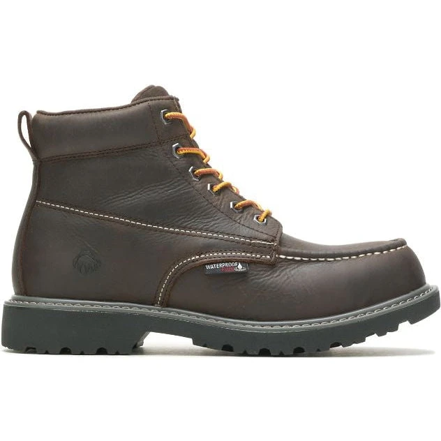 Wolverine Men's Floorhand 6" Steel Toe WP Work Boot -Brown- W221048 2 Wolverine Men's Floorhand 6" Steel Toe WP Work Boot -Brown- W221048 - Image 2