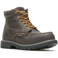 Wolverine Men's Floorhand 6" Steel Toe WP Work Boot -Brown- W221048