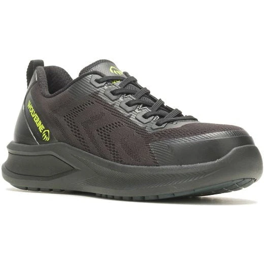 Wolverine Men's Bolt Durashocks Knit Carbonmax Work Shoe -Black- W231000 1 Wolverine Men's Bolt Durashocks Knit Carbonmax Work Shoe -Black- W231000