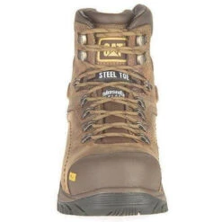 CAT Men's Diagnostic Hi WP Insulated Stl Toe Work Boot - Brown- P89940 -Danner Shop cat mens diagnostic hi wp insulated stl toe work boot brown p89940 6