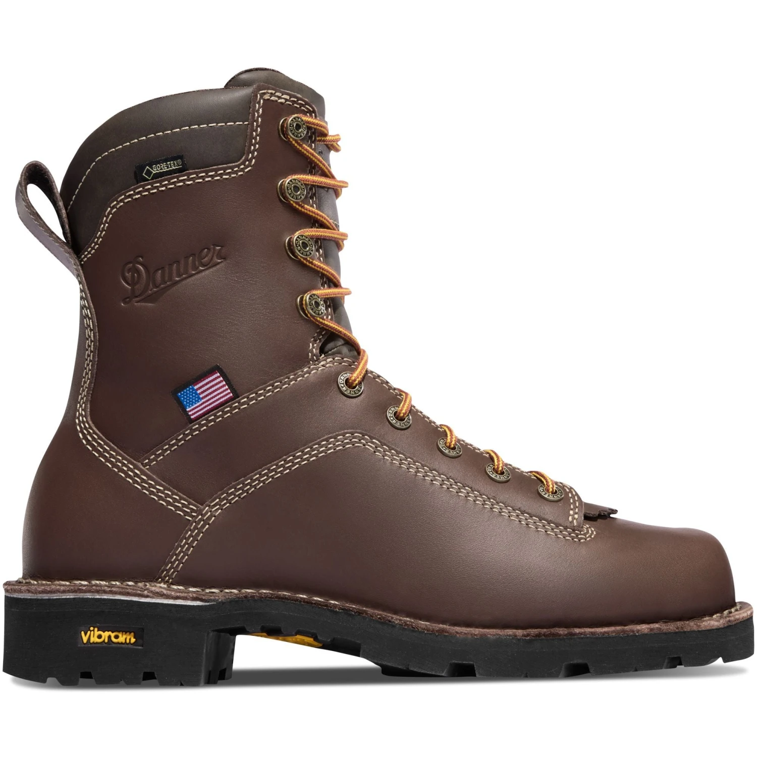 Danner Men's Quarry USA Made 8" Alloy Toe WP Work Boot - Brown - 17307 5 Danner Men's Quarry USA Made 8" Alloy Toe WP Work Boot - Brown - 17307 - Image 5