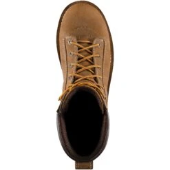 Danner Men's Quarry USA Made 8" Alloy Toe WP Work Boot - Brown - 17317 -Danner Shop danner mens quarry usa made 8 alloy toe wp work boot brown 17317 4
