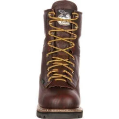 Georgia Men's 8" Waterproof Lace To Toe Work Boot - Brown - G101 8 Georgia Men's 8" Waterproof Lace To Toe Work Boot - Brown - G101 -Danner Shop georgia mens 8 waterproof lace to toe work boot brown g101 3