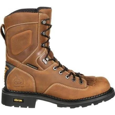 Georgia Men's Comfort Core 8" Comp Toe Logger Work Boot Brown GB00123 2 Georgia Men's Comfort Core 8" Comp Toe Logger Work Boot Brown GB00123 - Image 2