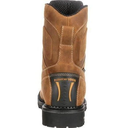Georgia Men's Comfort Core 8" Comp Toe Logger Work Boot Brown GB00123 3 Georgia Men's Comfort Core 8" Comp Toe Logger Work Boot Brown GB00123 - Image 3
