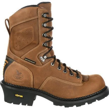 Georgia Men's Comfort Core 9" Logger Work Boot Brown GB00096 2 Georgia Men's Comfort Core 9" Logger Work Boot Brown GB00096 - Image 2