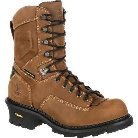 Georgia Men's Comfort Core 9" Logger Work Boot Brown GB00096 1 Georgia Men's Comfort Core 9" Logger Work Boot Brown GB00096