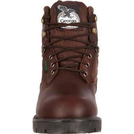 Georgia Men's Homeland 6" Waterproof Work Boot - Brown - G106 7 Georgia Men's Homeland 6" Waterproof Work Boot - Brown - G106 - Image 7