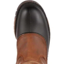 Georgia Men's Muddog Steel Toe Wellington WP Work Boot - Brown - G5594 -Danner Shop georgia mens muddog steel toe wellington wp work boot brown g5594 2