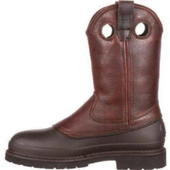 Georgia Men's Muddog Steel Toe Wellington WP Work Boot - Brown - G5655 -Danner Shop georgia mens muddog steel toe wellington wp work boot brown g5655 2