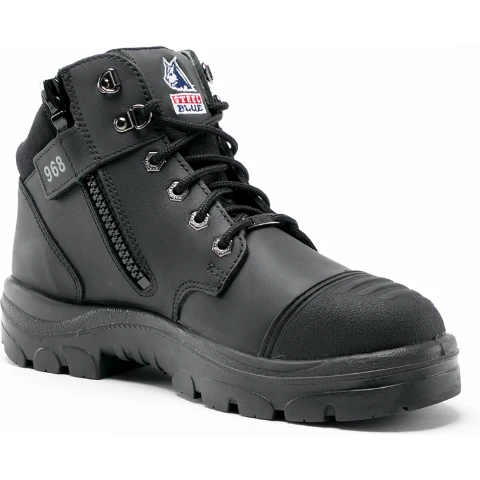 Steel Blue Men's Parkes Side Zip WP Steel Toe Hiker Work Boot - Black - 812968 8 Steel Blue Men's Parkes Side Zip WP Steel Toe Hiker Work Boot - Black - 812968 - Image 8