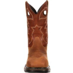 Rocky Men's Original Ride Steel Toe WP Western Boot- Brown- RKYW041 -Danner Shop rocky mens original ride steel toe wp western boot brown rkyw041 3