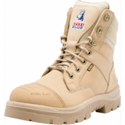 Steel Blue Men's Southern Cross 6" Side Zip WP Steel Toe Work Boot - Sand - 812961 9 Steel Blue Men's Southern Cross 6" Side Zip WP Steel Toe Work Boot - Sand - 812961 -Danner Shop sz 3