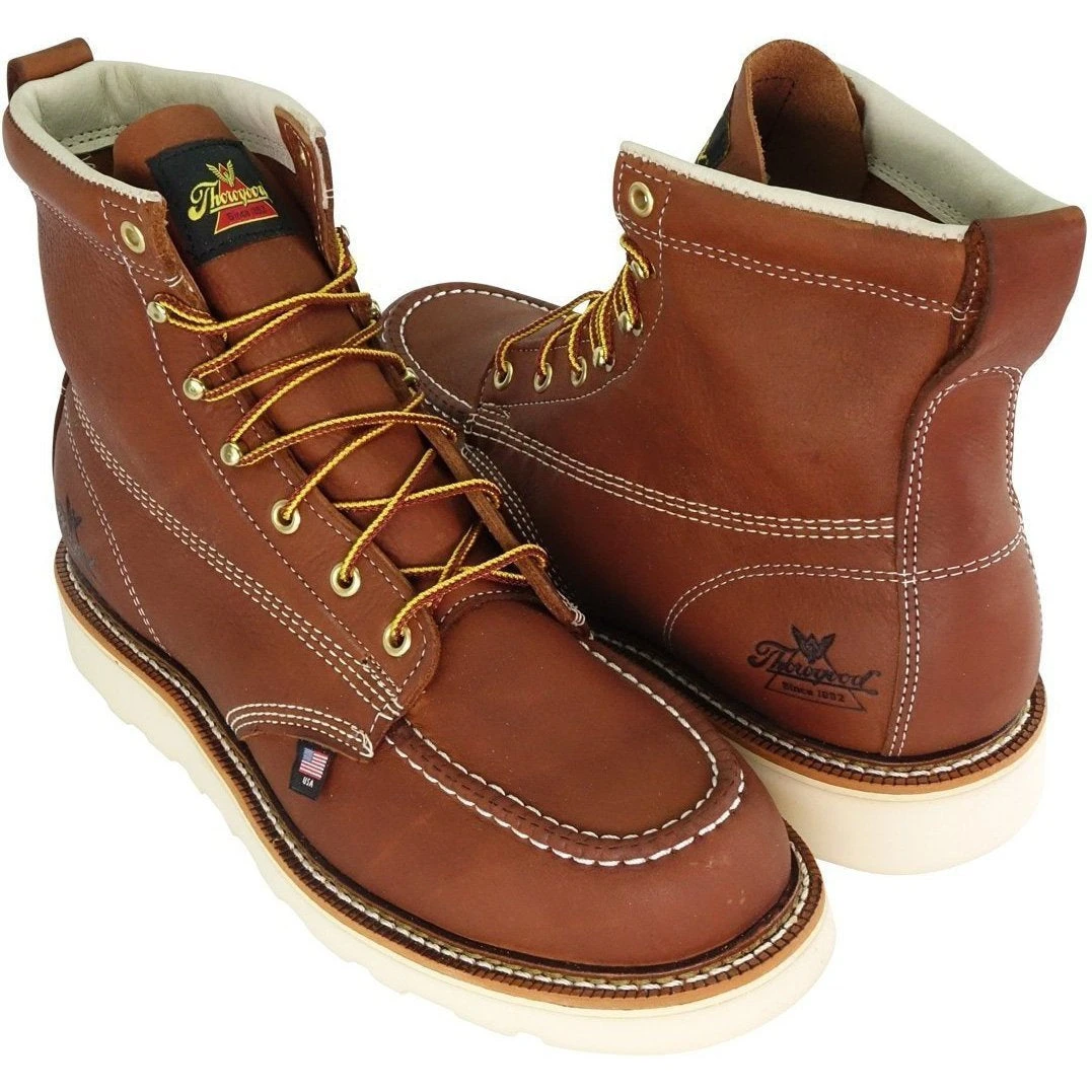 Thorogood Men's USA Made Amer. Heritage 6" Stl Toe Wedge Work Boot 804-4200 6 Thorogood Men's USA Made Amer. Heritage 6" Stl Toe Wedge Work Boot 804-4200 - Image 6
