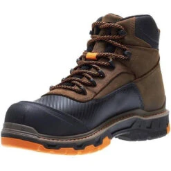 Wolverine Men's Overpass Safety Toe 6" WP Work Boot - Brown - W10717 -Danner Shop wolverine mens overpass safety toe 6 wp work boot brown w10717 4